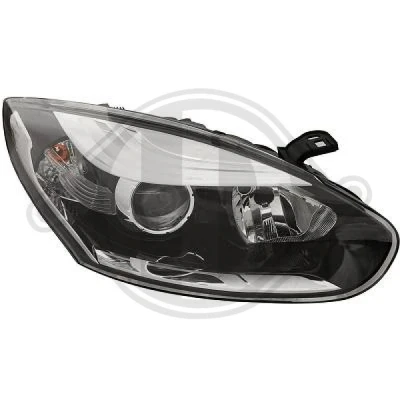 Bilde av DIEDERICHS 4466980 Frontlykter høyre H7/H7 med motor for høydejustering hovedlys RENAULT: MEGANE 3 Grandtour