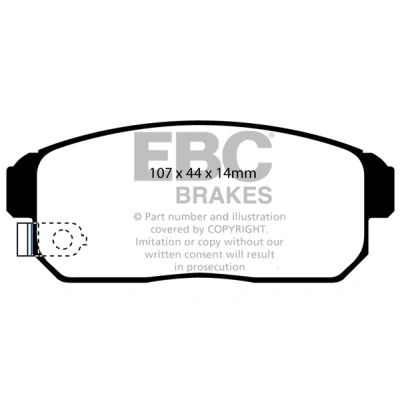 Bilde av Bremseklosser sett EBC Brakes DP51691NDX