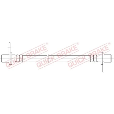 Bilde av QUICK BRAKE 25.074 Bremseslange 341 M10x1 MITSUBISHI: ASX SUV, OUTLANDER 3