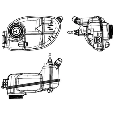 Bilde av MAHLE ORIGINAL CRT 65 000S Ekspansjonstank Med sensor, uten deksel MERCEDES BENZ: B Klasse, A CLA Coupé