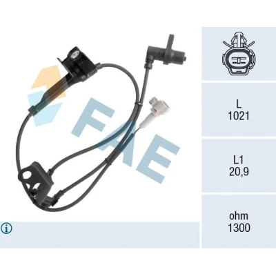 Bilde av FAE 78562 ABS Sensor induktiv 2 1021 TOYOTA: Corolla Verso, IX Hatchback, Station Wagon