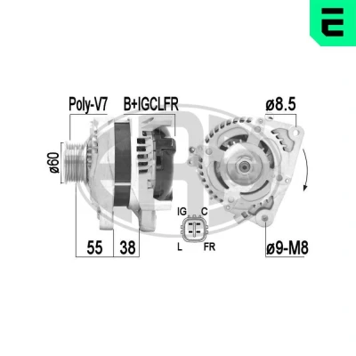 Bilde av Dynamo, honda accord viii, kombi cr v iii, 31100 RZP G01, CSF37