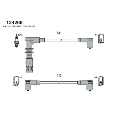Bilde av HITACHI 134268 Pluggledninger