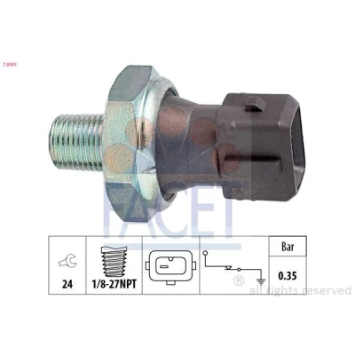 Bilde av FACET 7.0091 Oljetrykkbryter 1/8 27NPT Made in Italy OE Equivalent