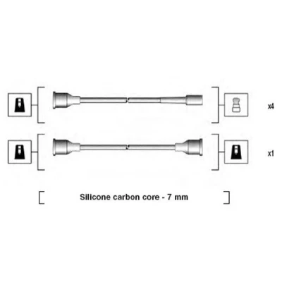 Bilde av MAGNETI MARELLI 941125460694 Pluggledninger OPEL: Rekord C Stasjonsvogn, Sedan, E1 Sedan