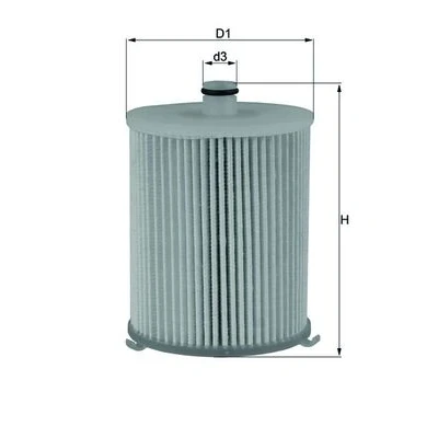 Bilde av MAHLE ORIGINAL KX 245/4D Drivstoffilter Filterinnsats TOYOTA: Yaris III Hatchback