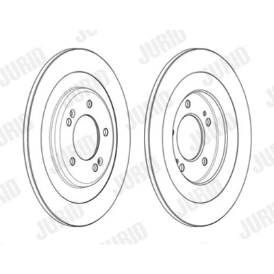 Bilde av JURID 563001JC Bremseskiver 300 10 5 114,3 fullt ut belagt uten tilbehør HYUNDAI: i40 Stasjonsvogn, Sedan