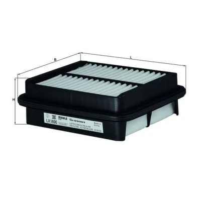 Bilde av MAHLE ORIGINAL LX 1690 Luftfilter 60,5 164 181,5 Filterinnsats SUZUKI: Liana Hatchback