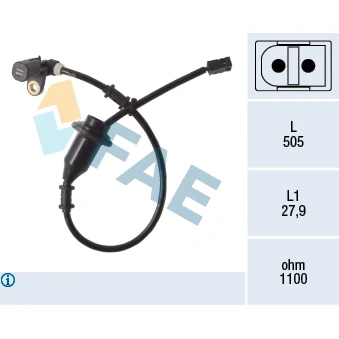 Bilde av ABS sensor FAE 78497
