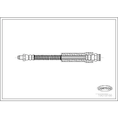 Bilde av CORTECO 19018166 Bremseslange foran og bak 325