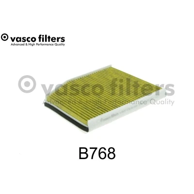 Bilde av DAVID VASCO B768 Kupéfilter aktivkullfilter med polyfenol 232mm 286mm 30mm FORD: Transit Custom V362 Van, Minibuss