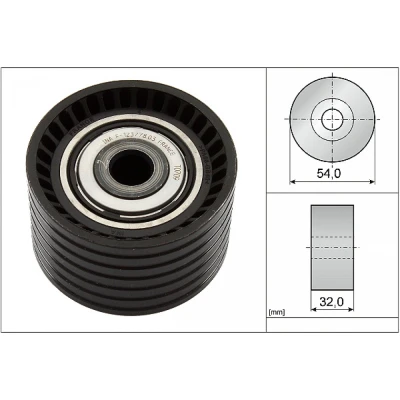 Bilde av INA 532 0774 10 Styrerulle kilerem tannrem RENAULT: MEGANE 2 Stufenheck, LAGUNA Grandtour