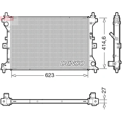 Bilde av DENSO DRM47039 Radiator 623 429 27