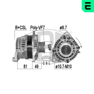 Bilde av ERA 209519A Dynamo 14V 150A NISSAN: Pathfinder 3, NP300 Navara Pick up