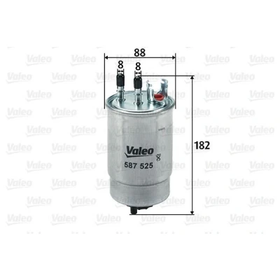 Bilde av VALEO 587525 Drivstoffilter ledningsfilter 8 FIAT: Strada Pick up, Doblo I Cargo
