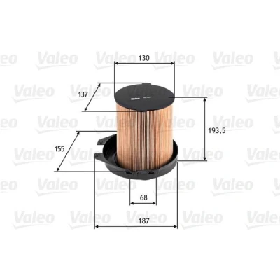 Bilde av VALEO 585603 Luftfilter 198 153, 187 Filterinnsats PEUGEOT: 205 I Hatchback, 106 II CITROËN: AX, BX Hatchback