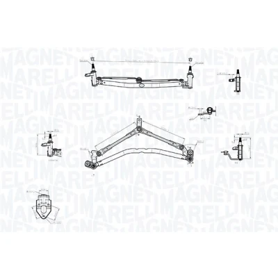 Bilde av Vidusvisker mekanisme MAGNETI MARELLI 085570747010