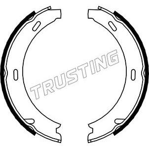 Bilde av Bremsesko sett, parkeringsbremse TRUSTING 052.117