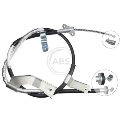 Bilde av A.B.S. K17098 Bremsekabel 1510 Skivebrems for høyre/venstre ratt