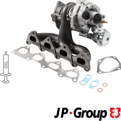 Bilde av JP GROUP 1117403000 Turbolader Eksosturbolader inkl. tetningssett VOLKSWAGEN: Golf 5, Sharan II, Tiguan I