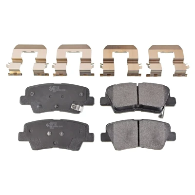 Bilde av BLUE PRINT ADG042138 Bremseklosser bakaksel med akustisk slitasjevarsel festemateriell KIA: RIO 3, CARENS 4, HYUNDAI: i10 II Hatchback, I