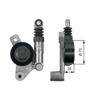 Bilde av GATES T39132 Strammerull FleetRunner Micro V Stretch Fit