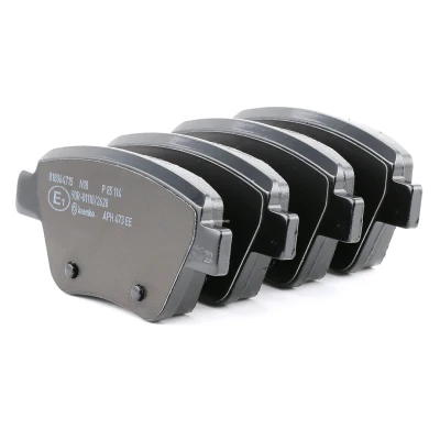 Bilde av BREMBO P 85 114 Bremseklosser ekskl. slitasjevarselkontakt med bremsecaliperskruer uten tilbehør VOLKSWAGEN: Beetle Hatchback, Caddy 3, Touran I