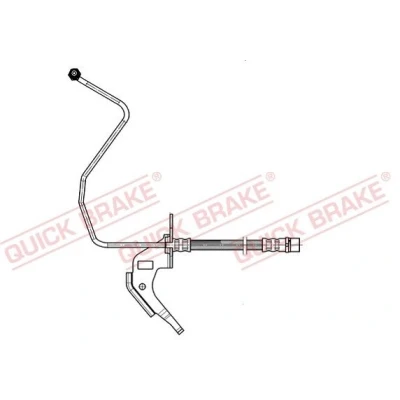 Bilde av Bremseslange, Ytre, Høyre bakaksel, opel,vauxhall, 13116134, 13334948, 5562250, 562179