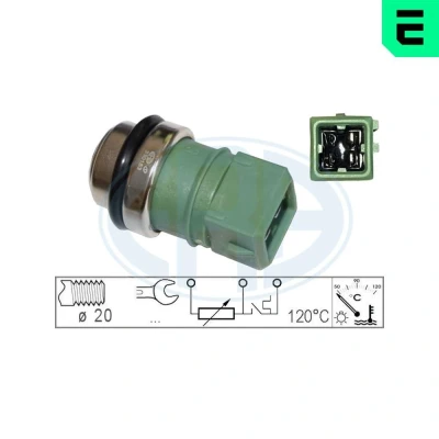 Bilde av Sensor, kjølemiddeltemperatur, mitsubishi,opel,renault,volvo, 30810074 2, 44 02 298, 77 00 829 427, 91 10 M810074
