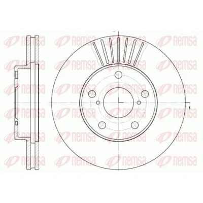 Bilde av REMSA 6640.10 Bremseskiver framaksel 275, 275 25 5 ventilert TOYOTA: RAV4 II SUV