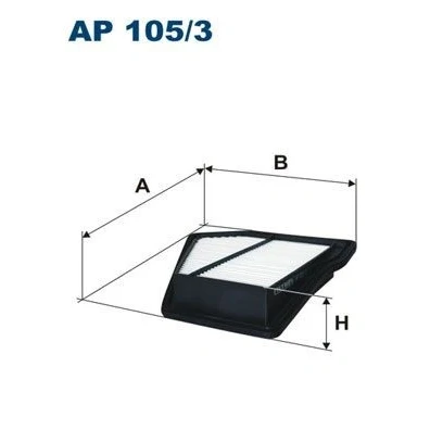 Bilde av FILTRON AP 105/3 Luftfilter 52 233 234 Filterinnsats HONDA: CR V 3, 4