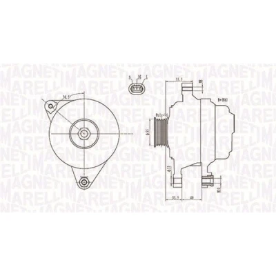 Bilde av Dynamo, toyota celica coupé, corolla, corolla kombi, sedan, verso, mr2 iii, rav 4 ii, 270600D050, 270600D060, 270600D110