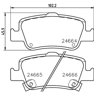 Bilde av HELLA 8DB 355 013 571 Bremseklosser med akustisk slitasjevarsel tilbehør TOYOTA: Auris Hatchback, Stasjonsvogn, Corolla X Sedan