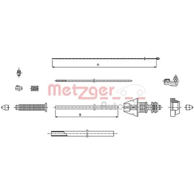Bilde av METZGER 493.1 Gasskabel COFLE