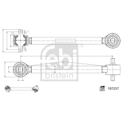 Bilde av FEBI BILSTEIN 197257 Bærebru bakaksel Casterstag