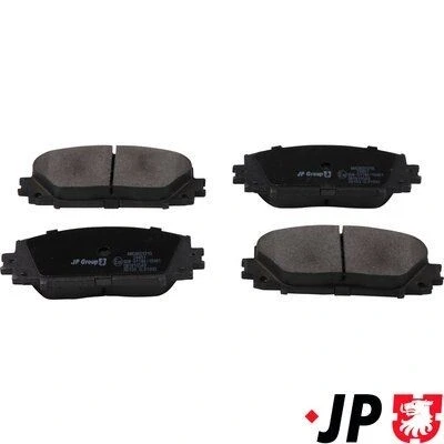 Bilde av JP GROUP 4863601210 Bremseklosser framaksel ikke klargjort for slitasjeindikator TOYOTA: Yaris II Hatchback, III Hatchback