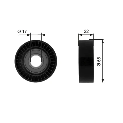 Bilde av GATES FleetRunner Micro V Kit T36257 Styrerulle MERCEDES BENZ: B Klasse