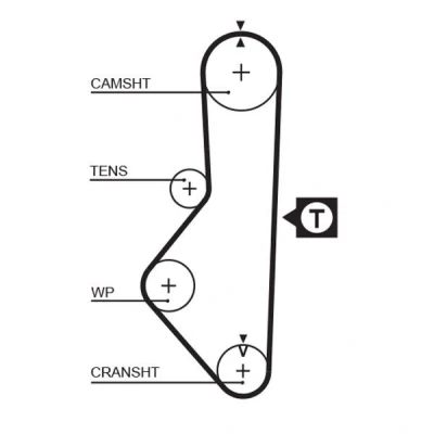 Bilde av GATES FleetRunner Micro V Stretch Fit 5086 Registerreim 109 1038 22 polykloropren (neopren)