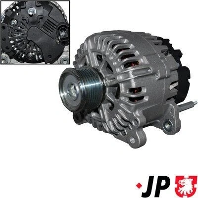 Bilde av JP GROUP 1190104200 Dynamo 14V 140A VOLKSWAGEN: Transporter 5 Bus, Passat B6 Variant, Caddy 3, AUDI: A4 B7 Avant, A3 Sportback, Sedan