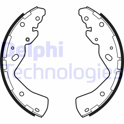 Bilde av DELPHI LS2143 Bremsesko 270 56 FORD: Ranger Mk3