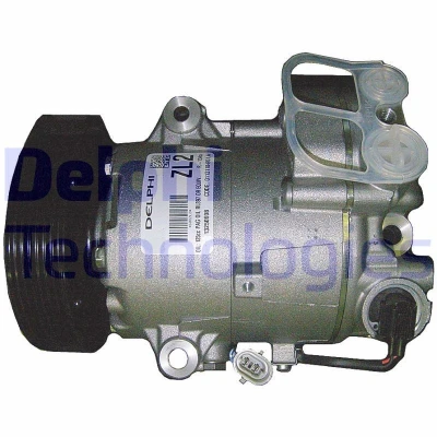 Bilde av DELPHI TSP0155966 Kompressor 6CVC PAG 46 med kompressorlje