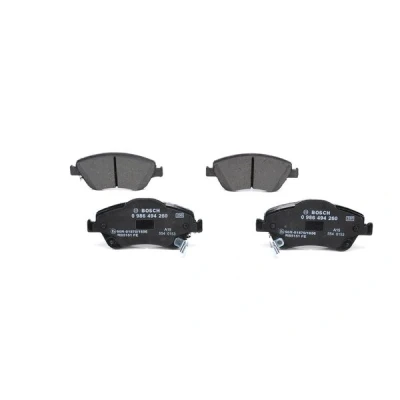 Bilde av BOSCH 0 986 494 260 Bremseklosser Low Metallic med akustisk slitasjevarsel antihyle blikk, montageanvisning TOYOTA: Auris Hatchback