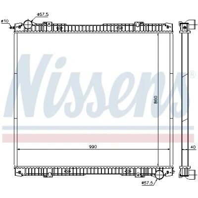 Bilde av Radiator NISSENS 640670