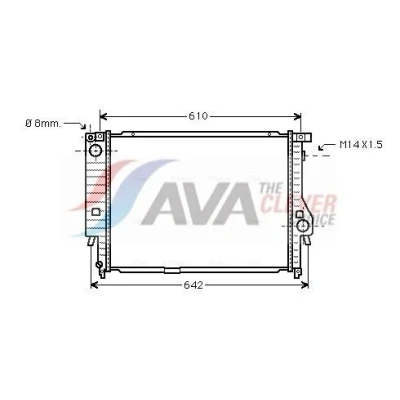 Bilde av Radiator, motorkjøling bmw OE 17112227281, 17112244073, 17112244646