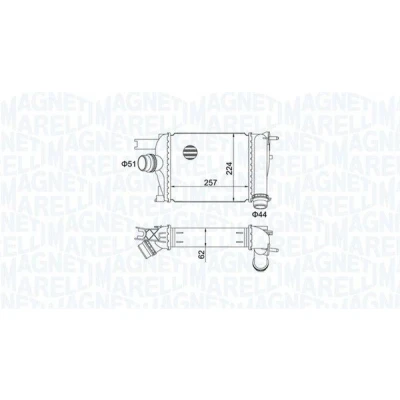 Bilde av MAGNETI MARELLI 351319205170 Ladeluftkjøler