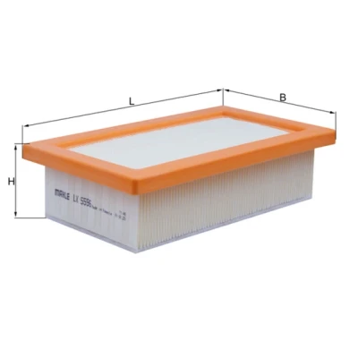 Bilde av MAHLE ORIGINAL LX 5596 Luftfilter 60 129 233,5 Filterinnsats