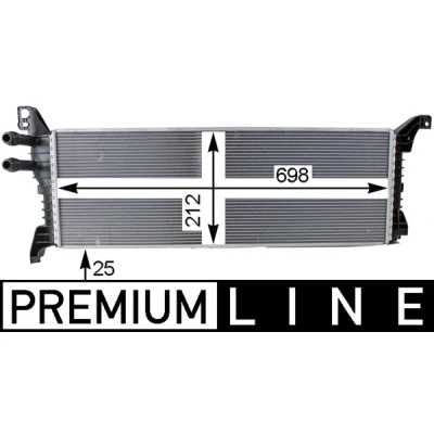 Bilde av MAHLE ORIGINAL CIR 9 000P Lavtemperaturkjøler, intercooler
