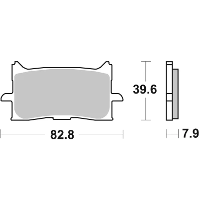 Bilde av BREMBO Sinter, Road Bremseklosser foran og bak 07HO62SA