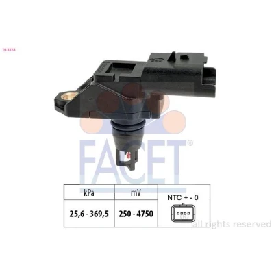 Bilde av FACET 10.3328 Trykk Sensor FORD: FOCUS 3 Turnier, 3, PEUGEOT: Partner II Van, 5008 II, 208 I Hatchback, CITROËN: C5 III Stasjonsvogn