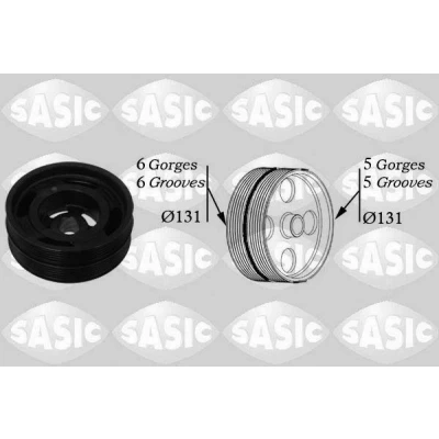 Bilde av SASIC 2156042 Remskive Veivaksel 131 FORD: Focus 2 Kombi, MONDEO 4 Turnier